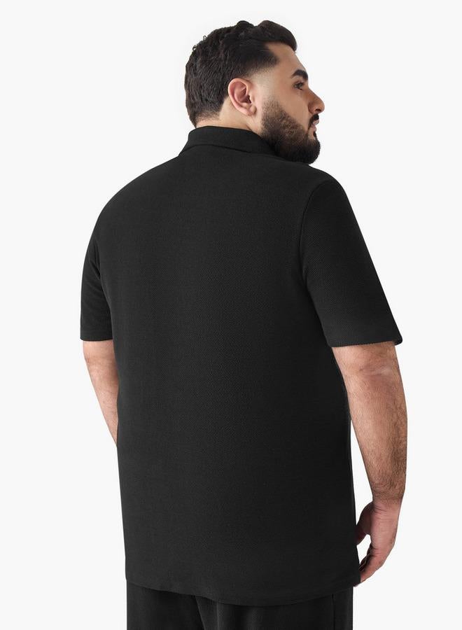 Maxim Men Regular Fit Collared Short Sleeve Shirt - Image 4